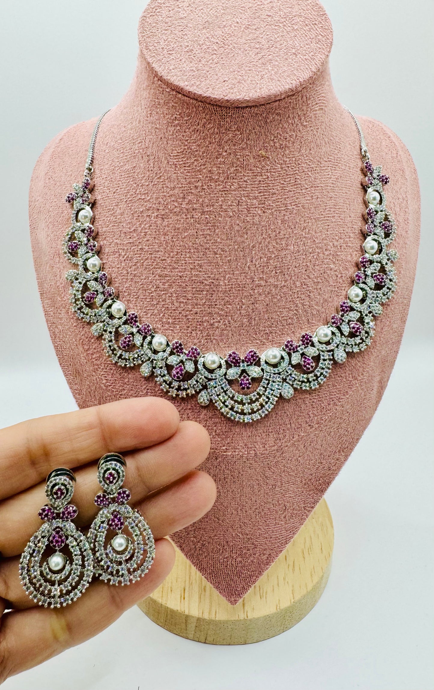 Cubic Zirconia & Pearl Fusion Jewelry Design