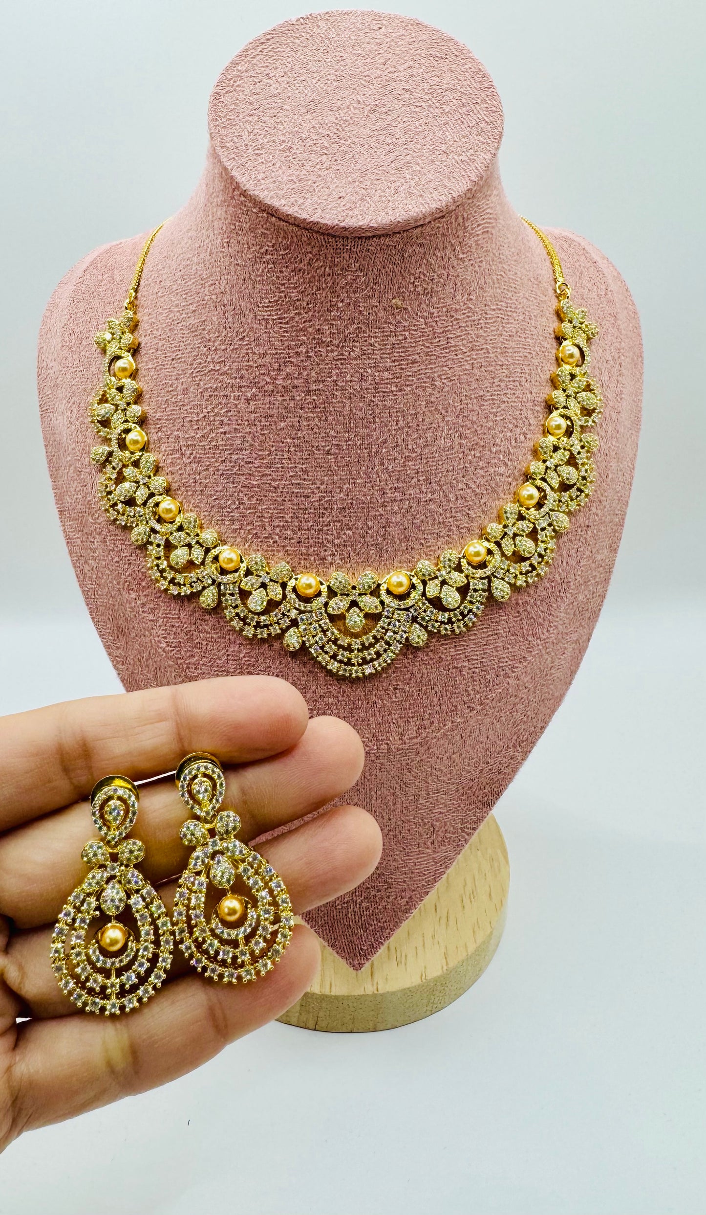 Cubic Zirconia & Pearl Fusion Jewelry Design