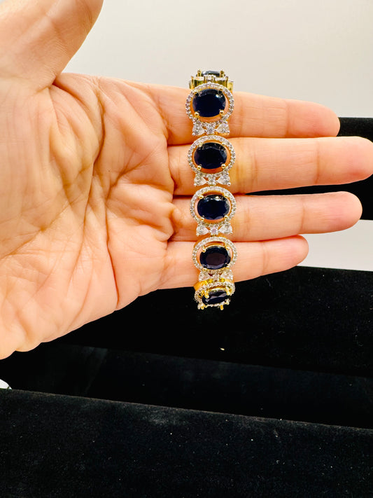 Cubic Zirconia Cuff Bracelet