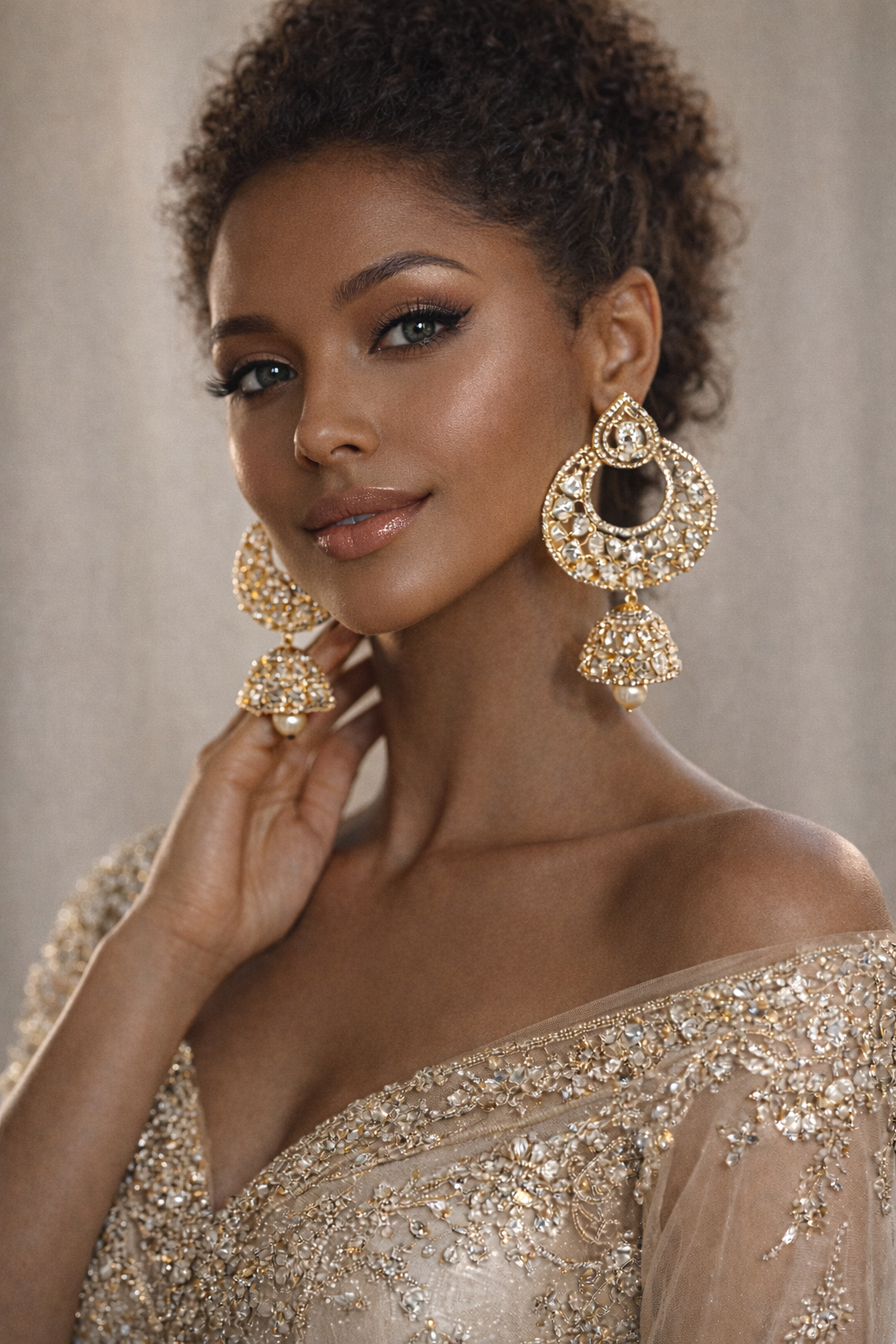 Indian Style Jhumka Earrings