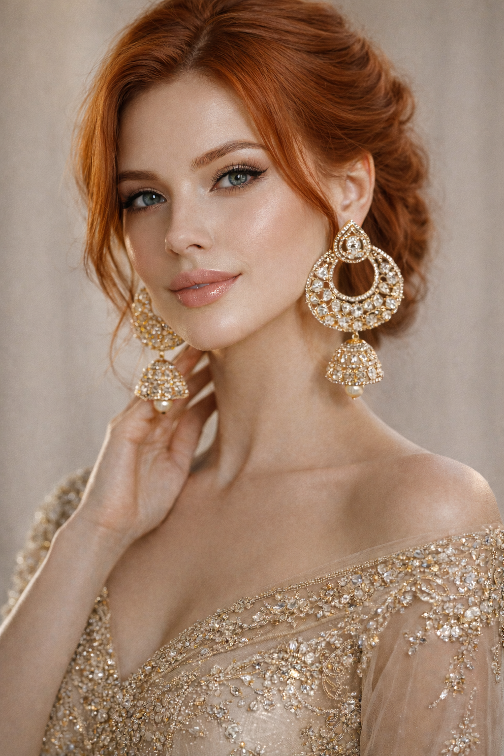 Indian Style Jhumka Earrings