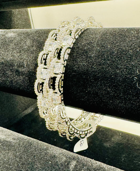 Bangles in Cubic Zirconia size 2.8
