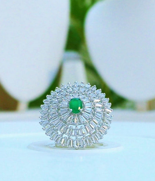 CZ Adjustable Finger Ring